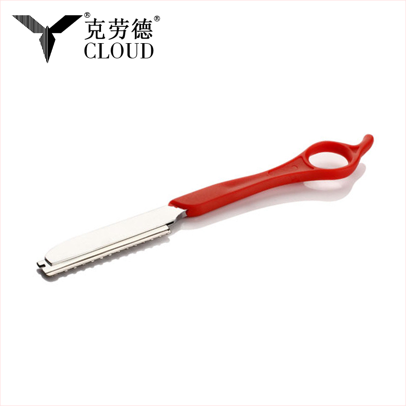 Brzytwa do strzyżenia włosów Prosta brzytwa ze stali nierdzewnej (plastikowy uchwyt)