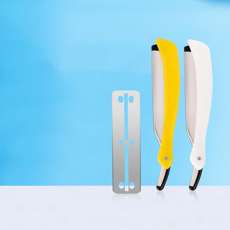 Przenośna, składana brzytwa do przycinania brwi z 77 ostrzami