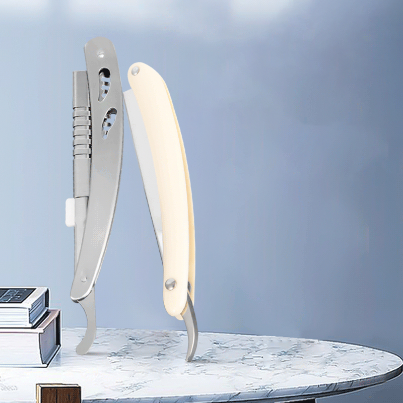 Wytrzymała, prosta rączka do golenia z falistej stali nierdzewnej