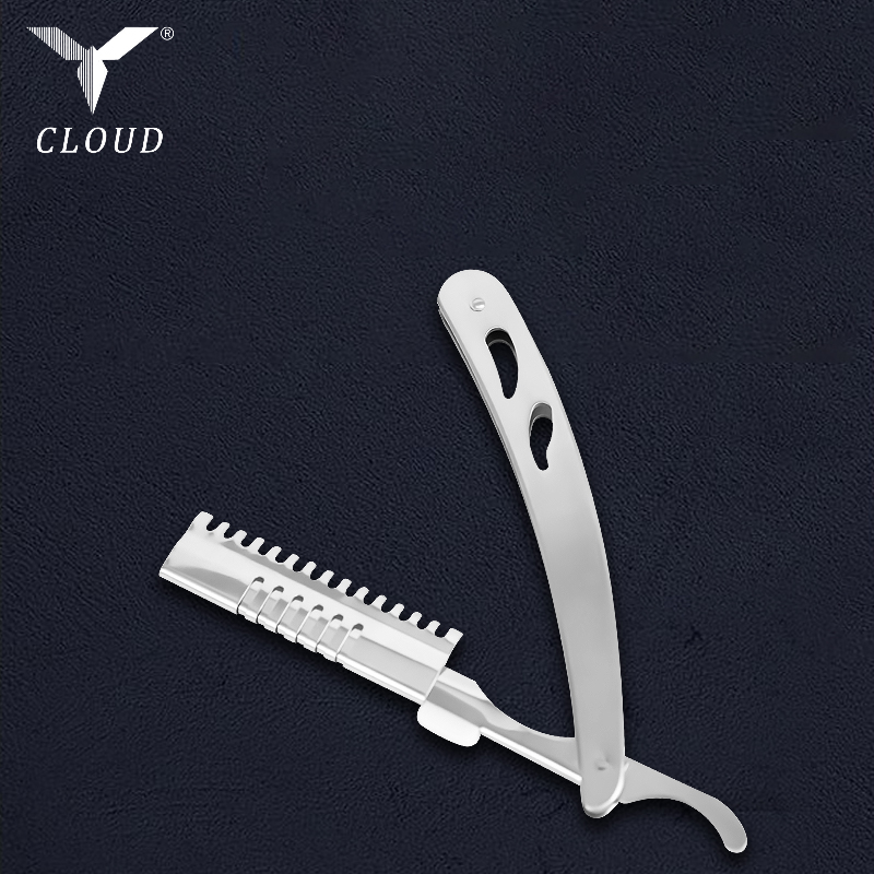 Wytrzymała, prosta rączka do golenia z falistej stali nierdzewnej