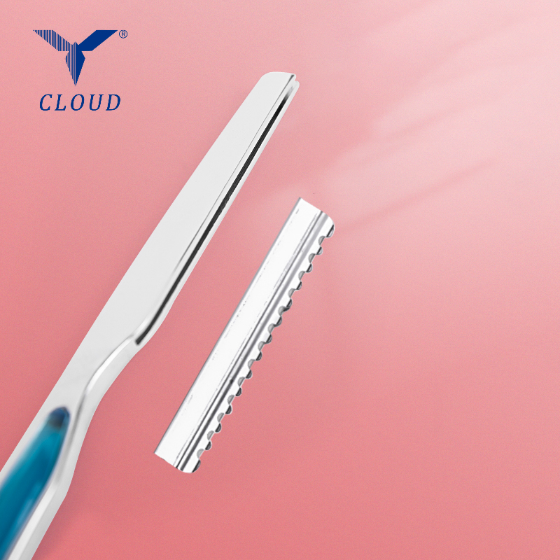 Brzytwa do strzyżenia włosów Prosta brzytwa ze stali nierdzewnej (plastikowy uchwyt)