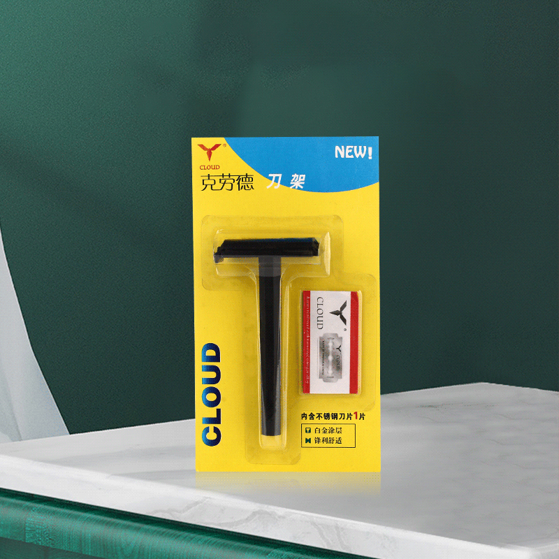 Podróżna przenośna maszynka do golenia z 74 ostrzami z tworzywa sztucznego w kształcie litery T