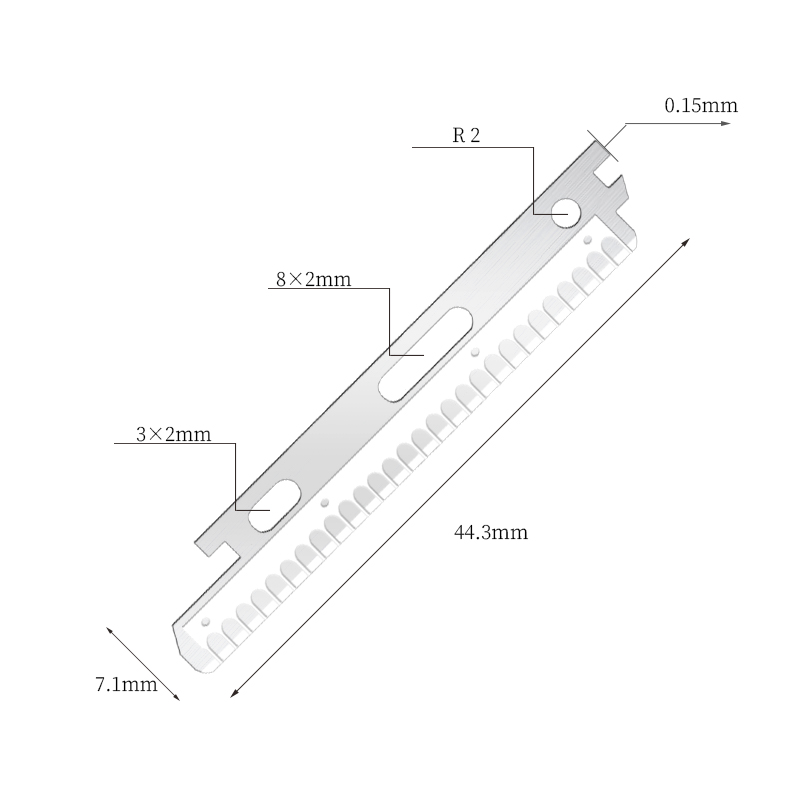 Ostrza do golenia do twarzy i brwi ze stali nierdzewnej z nanopowłoką
