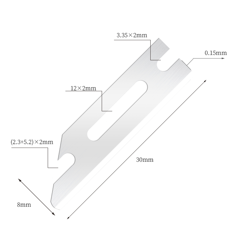 Przenośne, wyjątkowo gładkie żyletki modelujące ze stali nierdzewnej