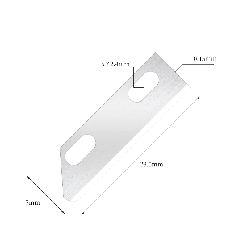 Przenośne, wyjątkowo gładkie żyletki modelujące ze stali nierdzewnej