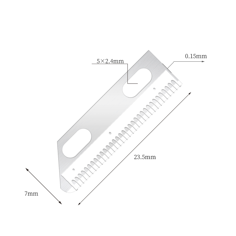 Przenośne, wyjątkowo gładkie żyletki modelujące ze stali nierdzewnej