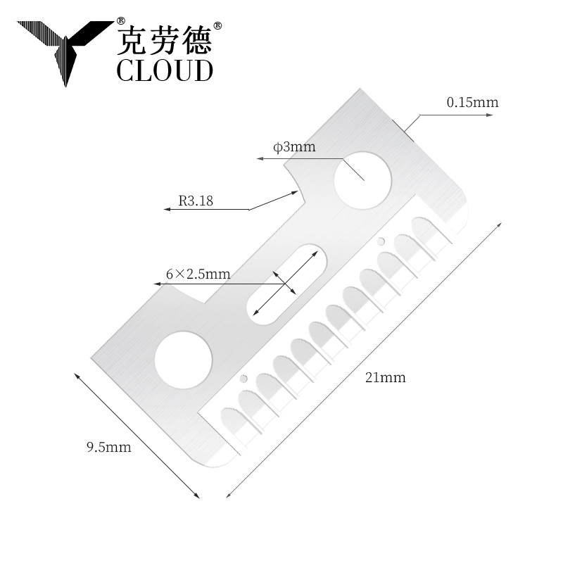 Jednostronne żyletki do brwi ze stali nierdzewnej