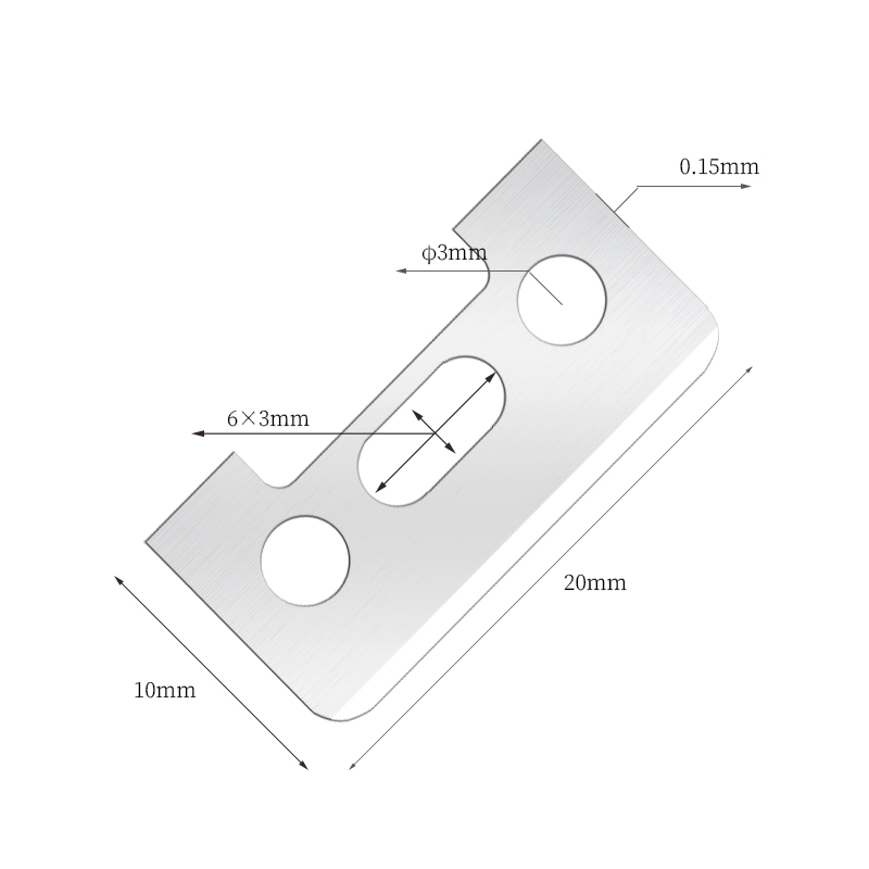 Jednostronne żyletki do brwi ze stali nierdzewnej