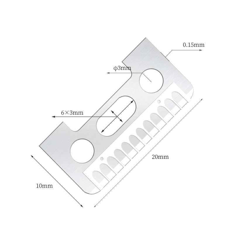 Jednostronne żyletki do brwi ze stali nierdzewnej
