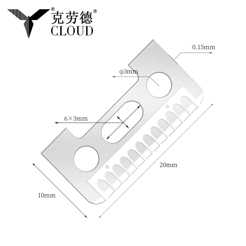 Jednostronne żyletki do brwi ze stali nierdzewnej