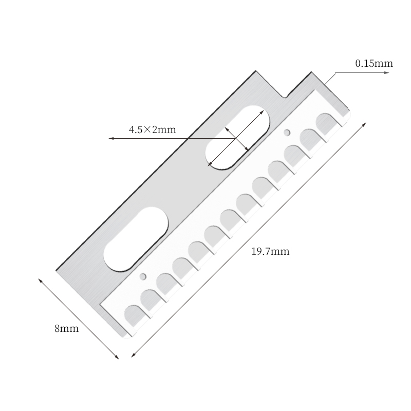 Precyzyjne, ostre ostrza noża do kształtowania brwi ze stali nierdzewnej