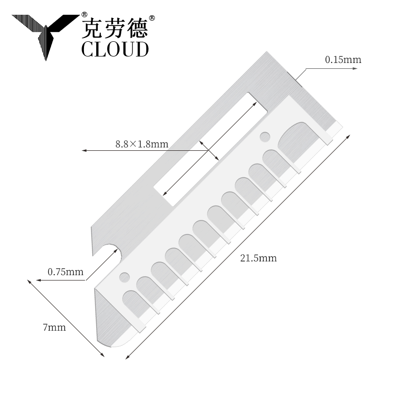 Precyzyjne, ostre ostrza noża do kształtowania brwi ze stali nierdzewnej