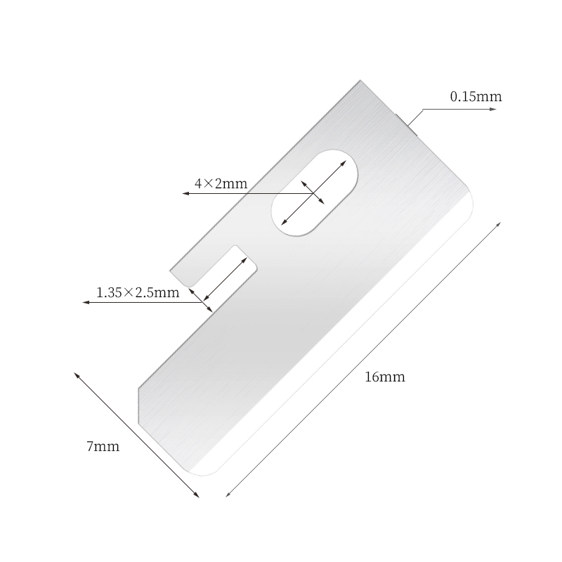 Precyzyjne, ostre ostrza noża do kształtowania brwi ze stali nierdzewnej