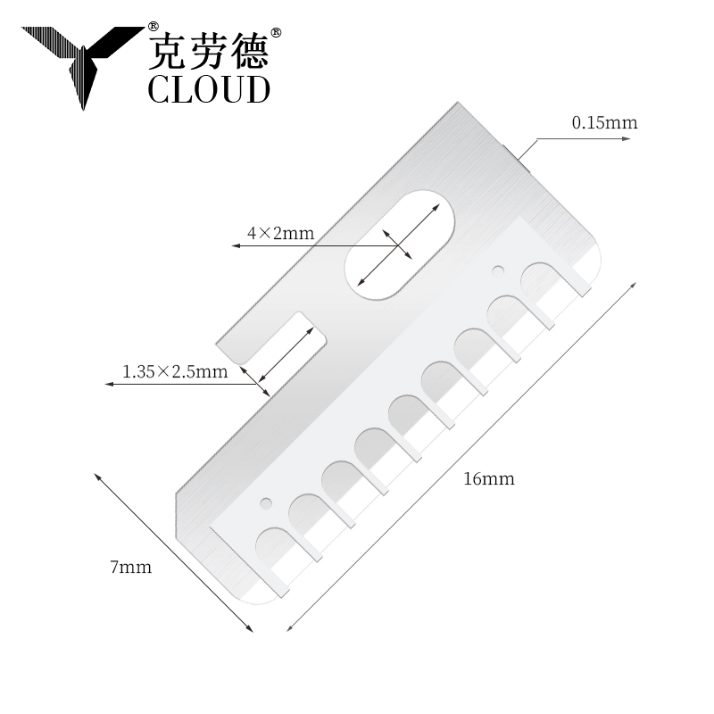 Precyzyjne, ostre ostrza noża do kształtowania brwi ze stali nierdzewnej