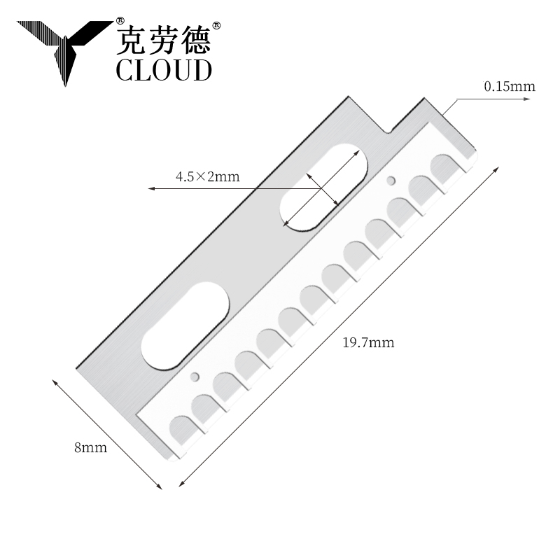 Precyzyjne, ostre ostrza noża do kształtowania brwi ze stali nierdzewnej