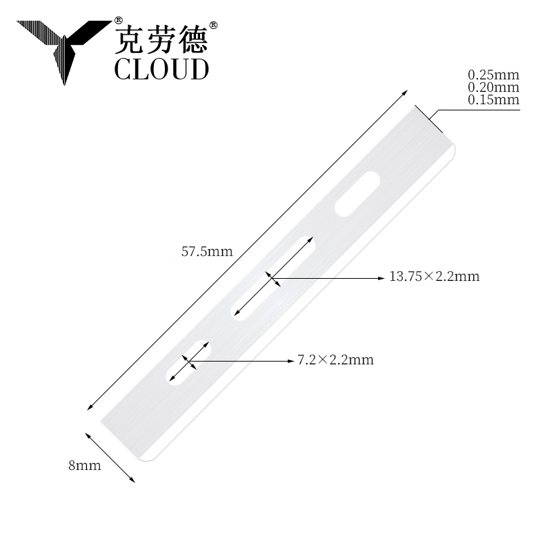 Ostrza do cięcia włosów ze stali nierdzewnej z pojedynczą krawędzią